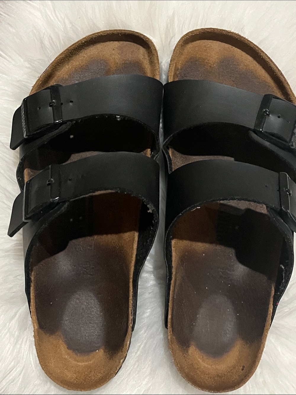 Birkenstock Black Double-Buckle Men’s Slide Sandals